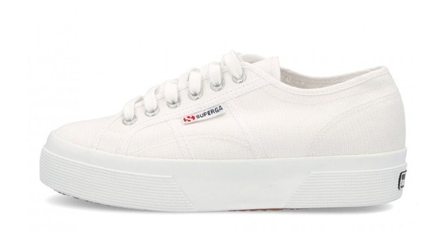 Sneaker Superga platform bianche